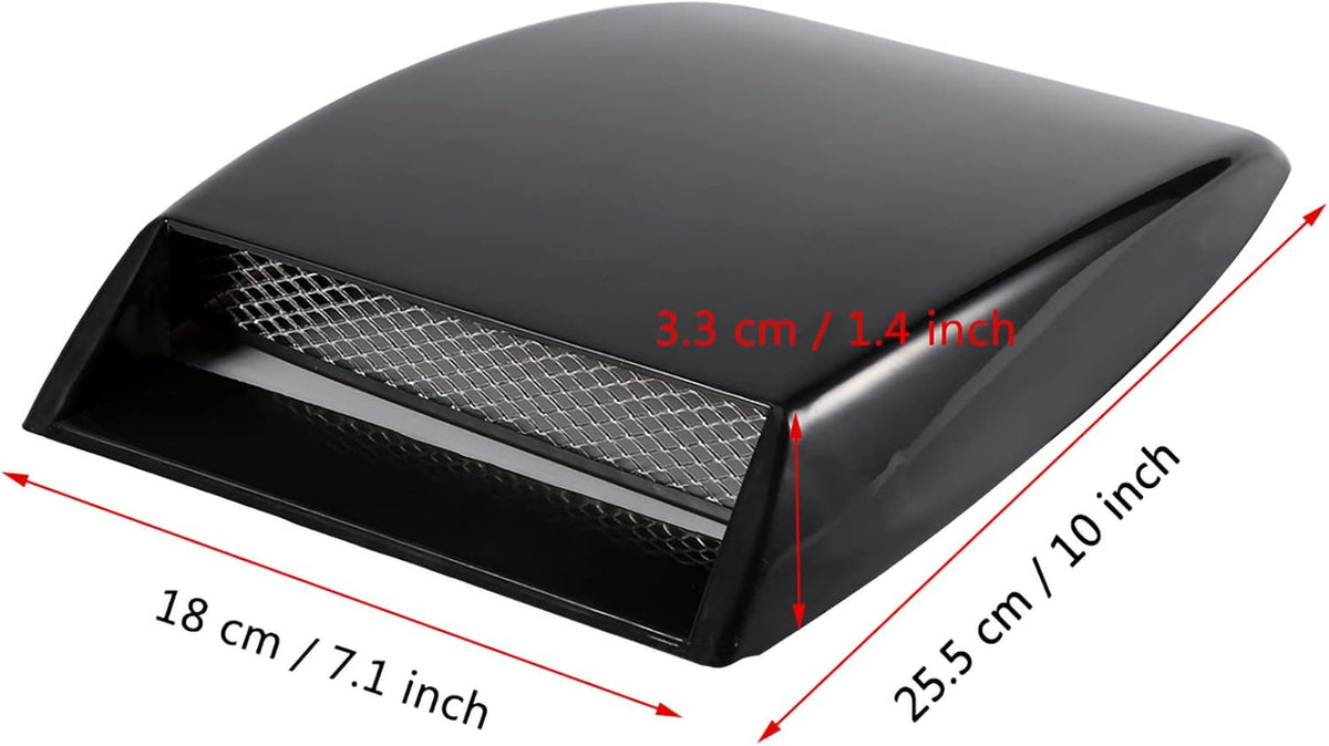 Black Hood Scoop Bonnet Sticker Cover K679779