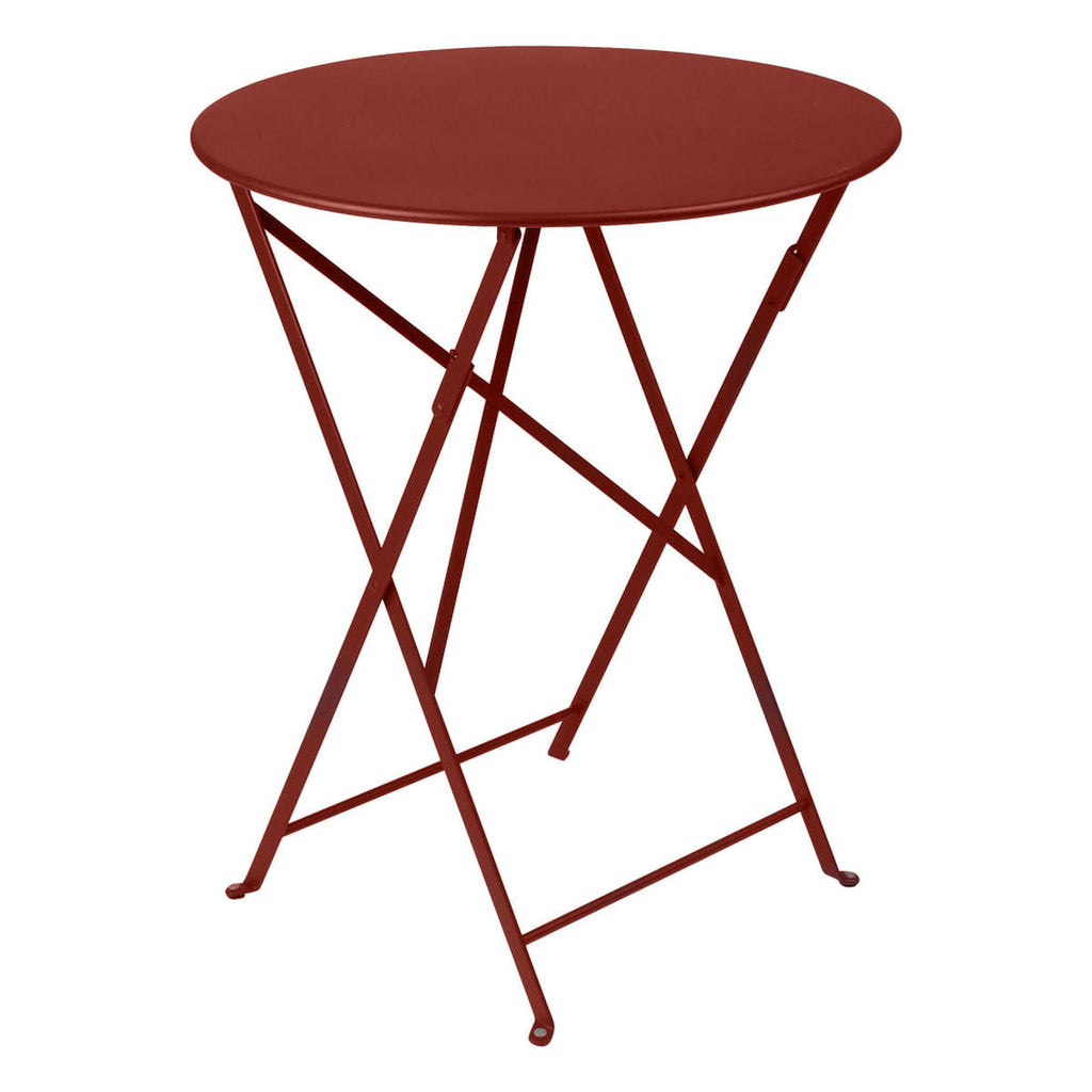 Red Ochre Round Folding Table K899978