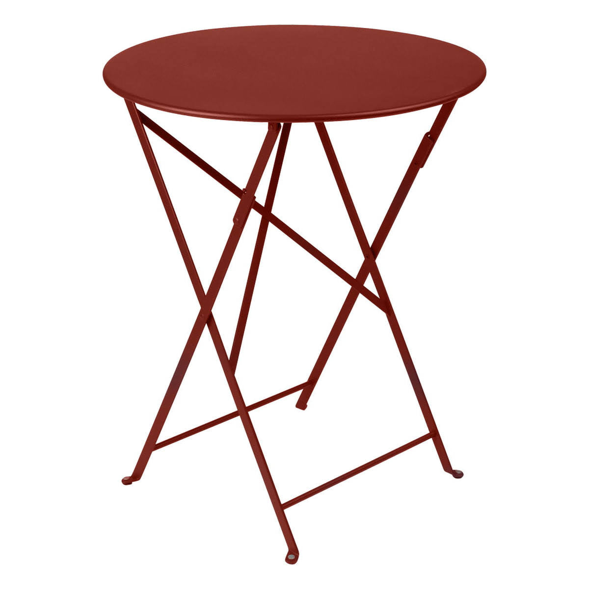 Red Ochre Round Folding Table K899978