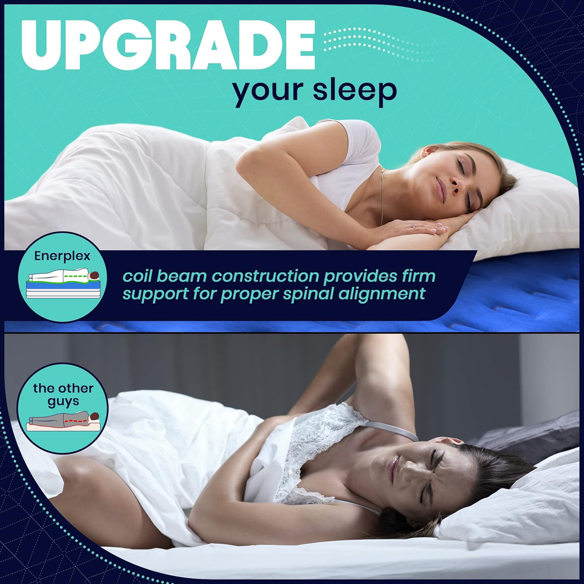 Twin Air Mattress with Built-in Dual Pump J2874