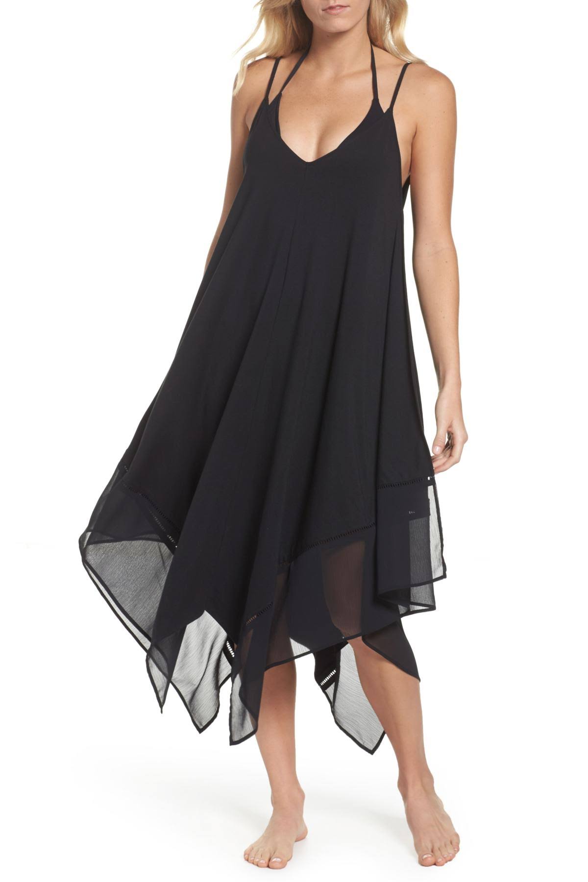 Blue Scarf Dress Swim Cover-Up K71447