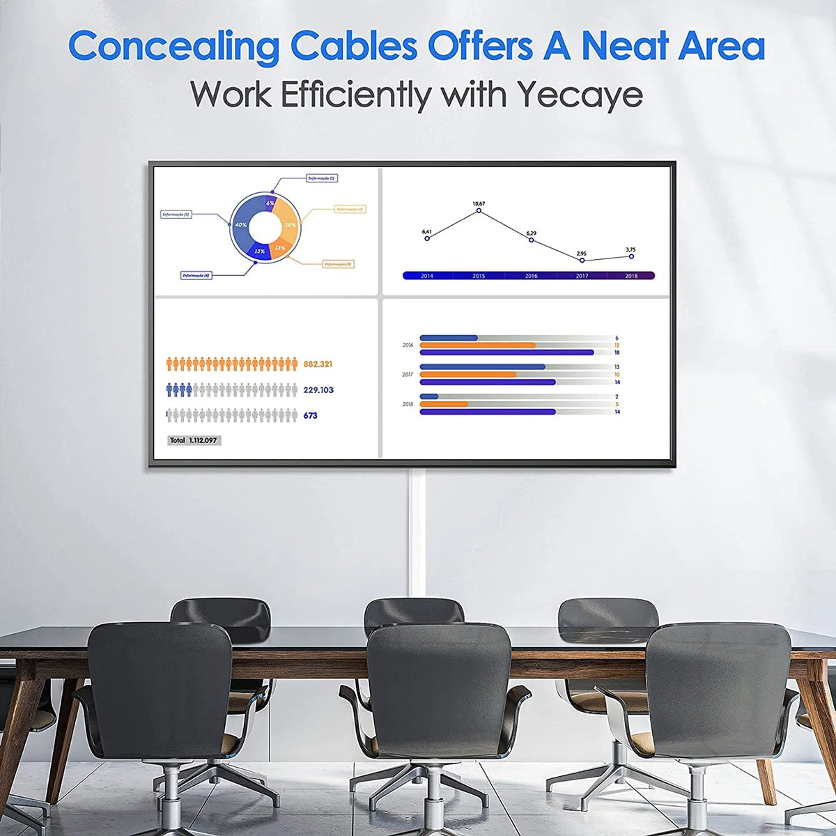 White Cable Raceway Kit A495