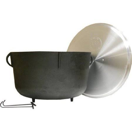 5 Gallon Cast Iron Jambalaya Pot with Feet and Lid N5922