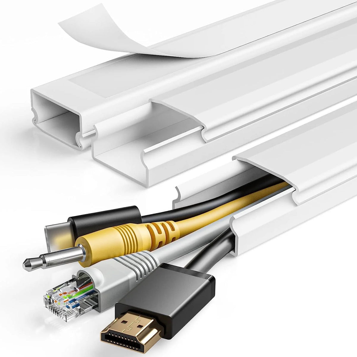 White Cable Raceway Kit A495