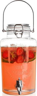 Glass Beverage Dispenser with Spigot, 0.8 Gallon Y6961