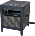 Black Metal Hose Reel Cabinet Box, 100 Ft. Capacity D503