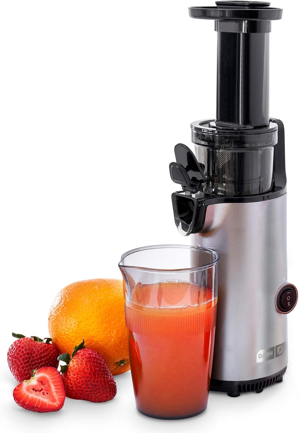 Graphite Masticating Slow Juicer with Brush and Pulp Measuring Cup E867244
