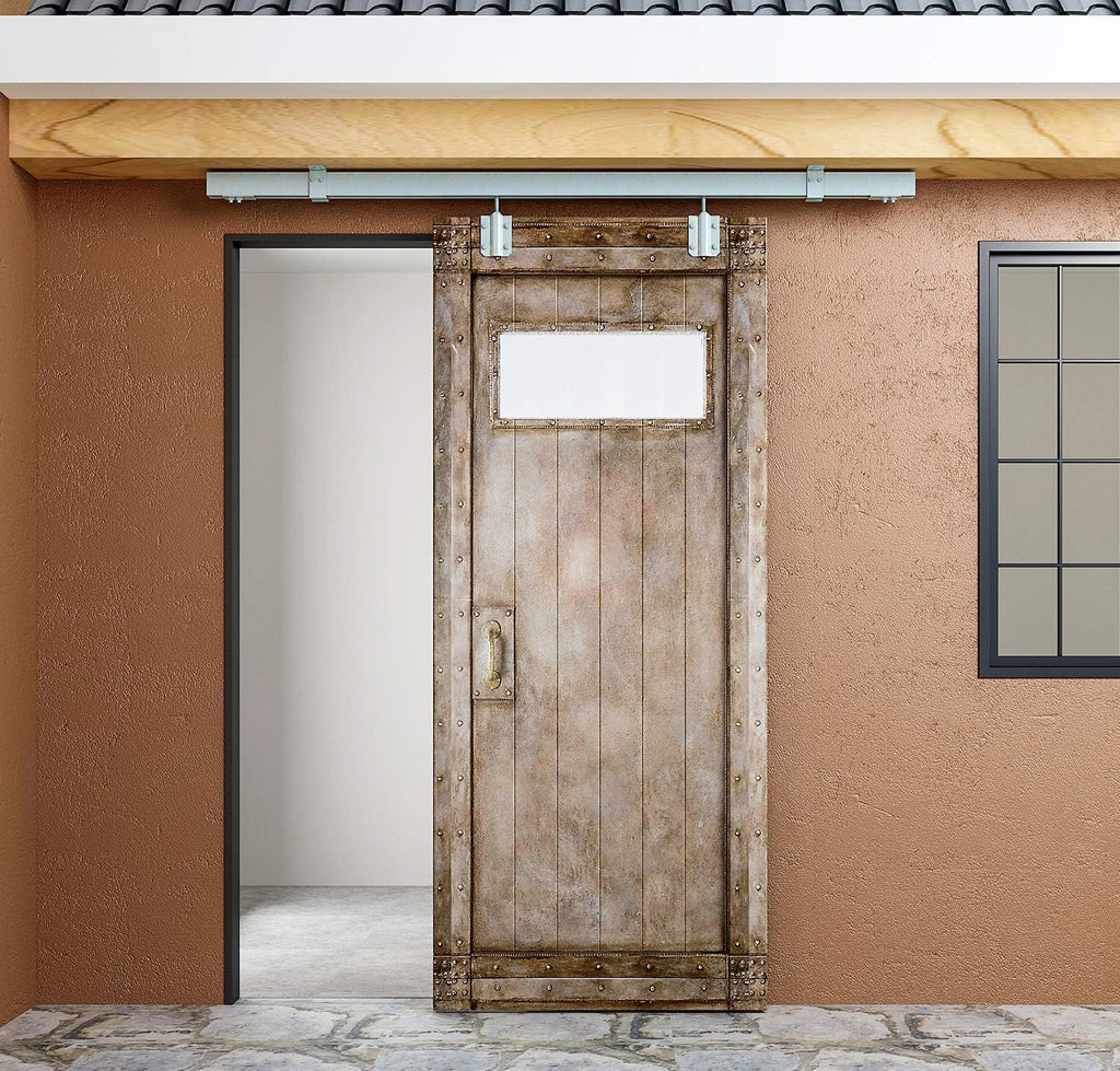 8FT Double Sliding Barn Door Hardware Kit A533