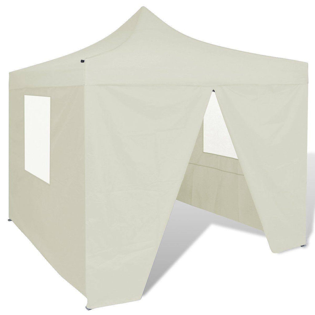Cream Foldable Tent with 4 Walls K58334
