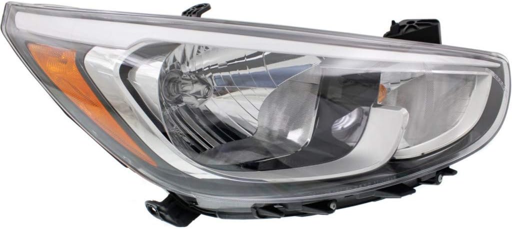 Hyundai Accent Headlight Assembly 2015 2016 Pair Halogen U233453