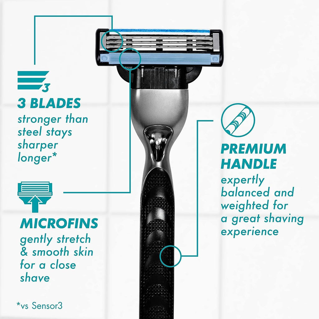 Mach3 Razor Handle + 5 Blade Refills F268681