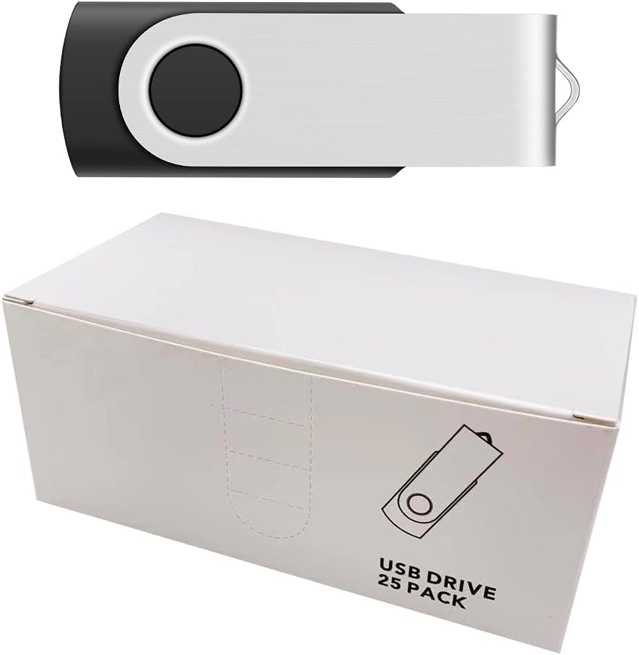 100 Pack USB 2.0 Flash Drives I86254