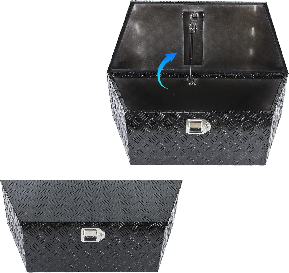 39" x 16.5" x 12" Black Aluminum Trailer Tongue Box I822023