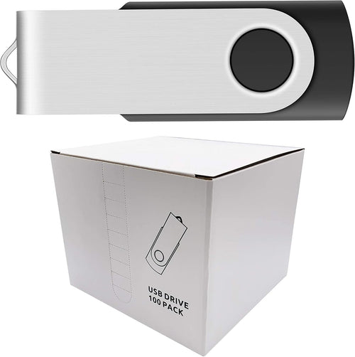 100 Pack USB 2.0 Flash Drives I86254