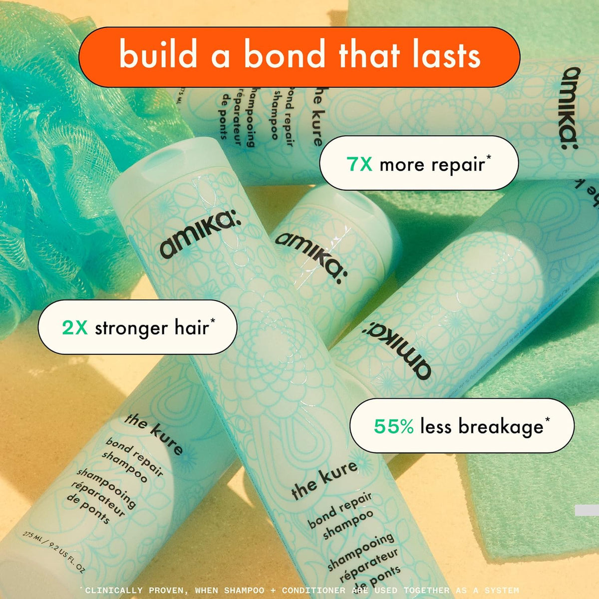 Intense Bond Repair Mask 250ml and Bond Repair Shampoo 275ml O5672