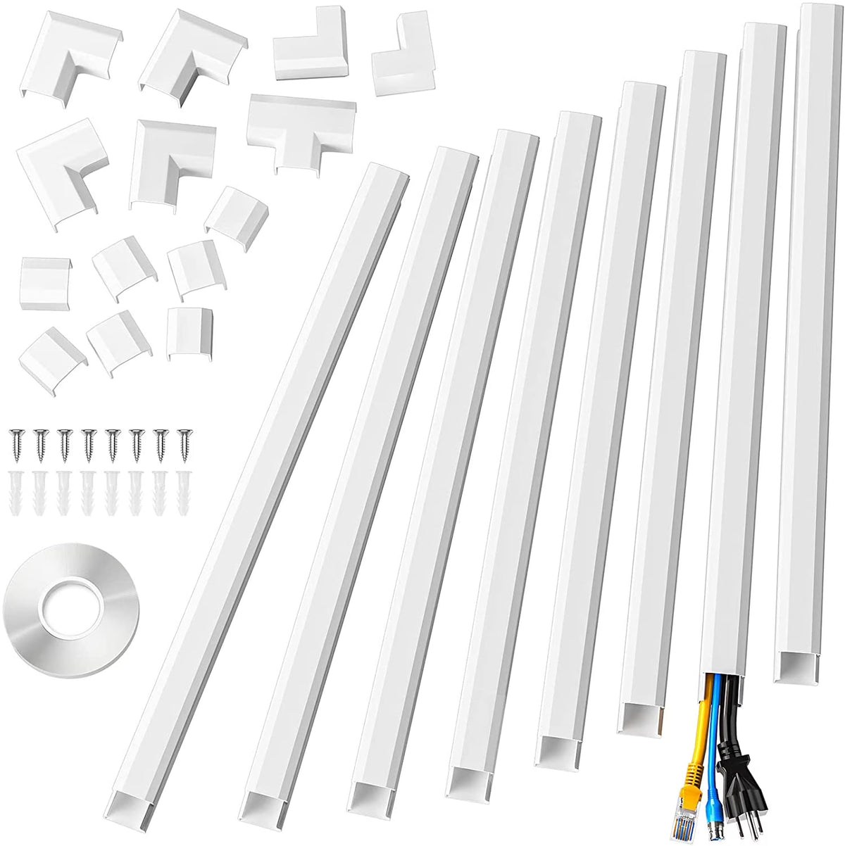 White Cable Raceway Kit A495