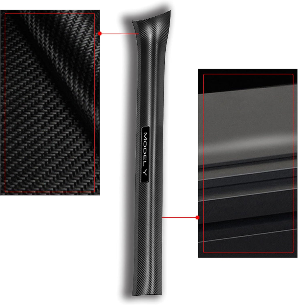 Matte Carbon Fiber ABS Door Sill Protector Set W6471