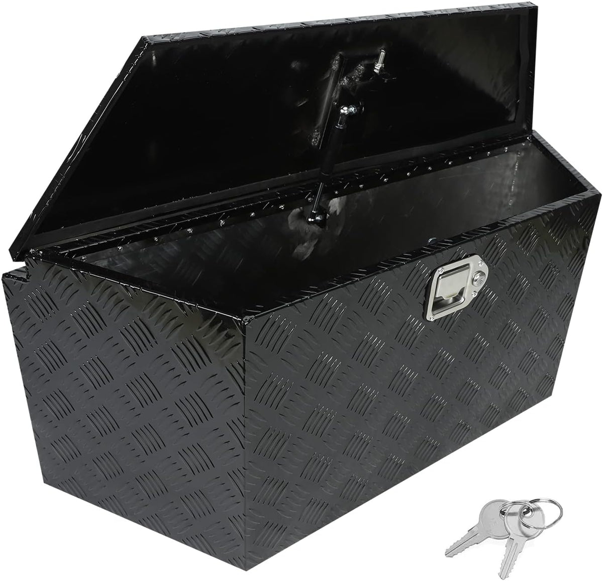 39" x 16.5" x 12" Black Aluminum Trailer Tongue Box I822023