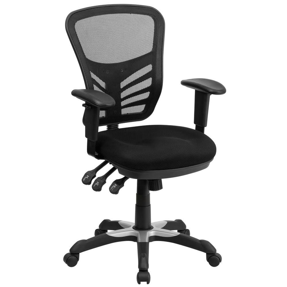 Black Mid-Back Mesh Office Chair A614939