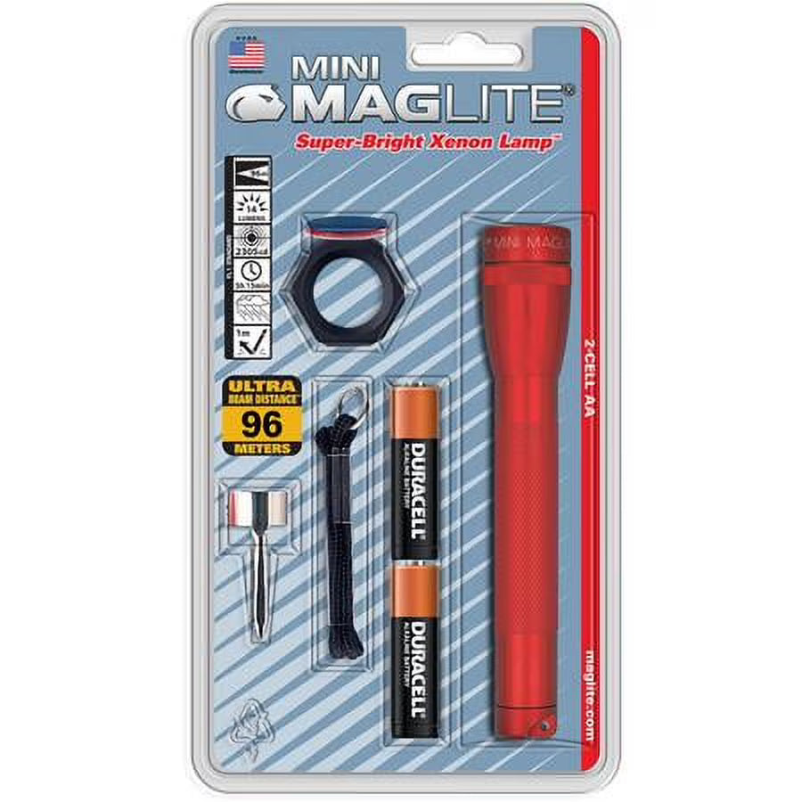 Red 2 AA Mini Flashlight D339188
