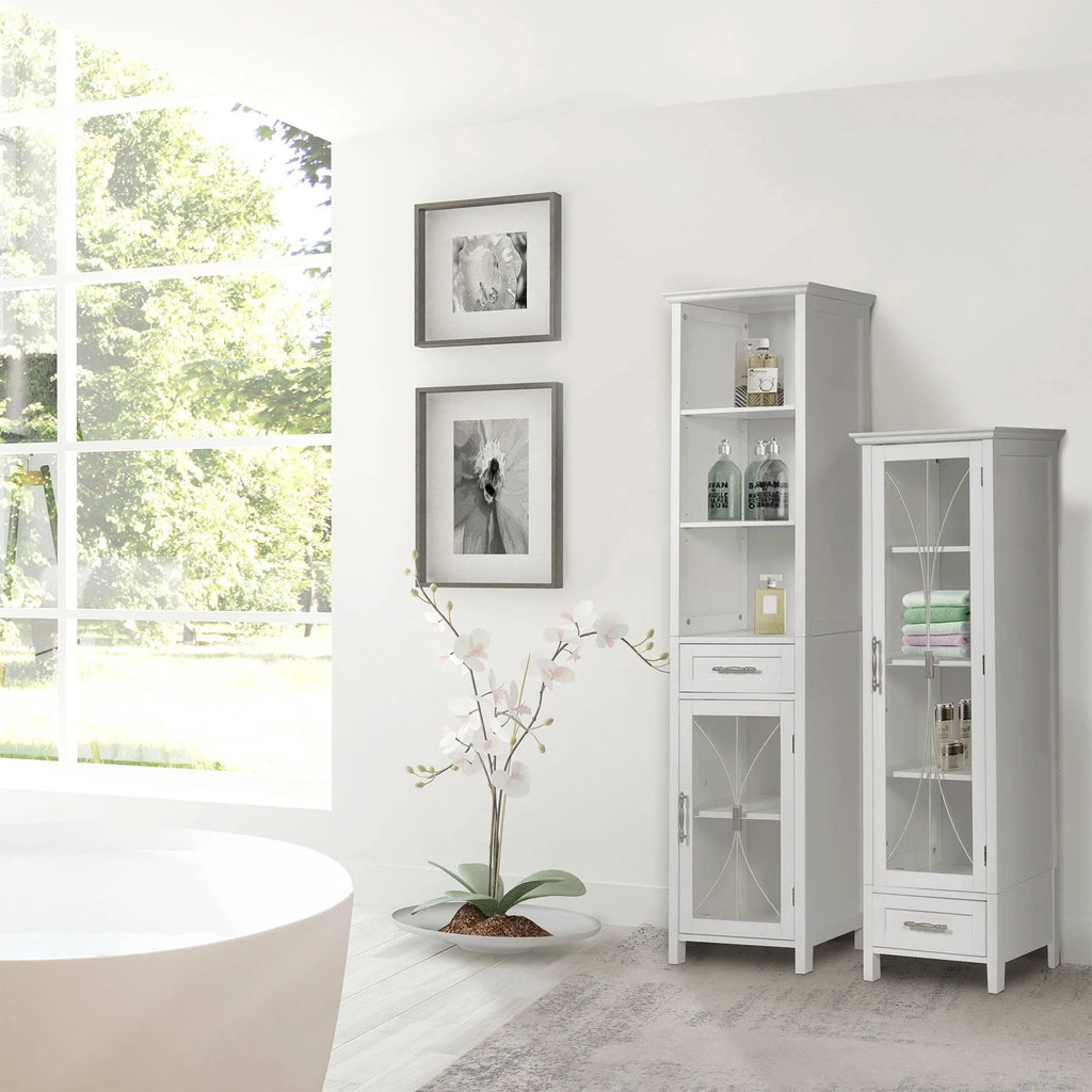 White Linen Cabinet E5887