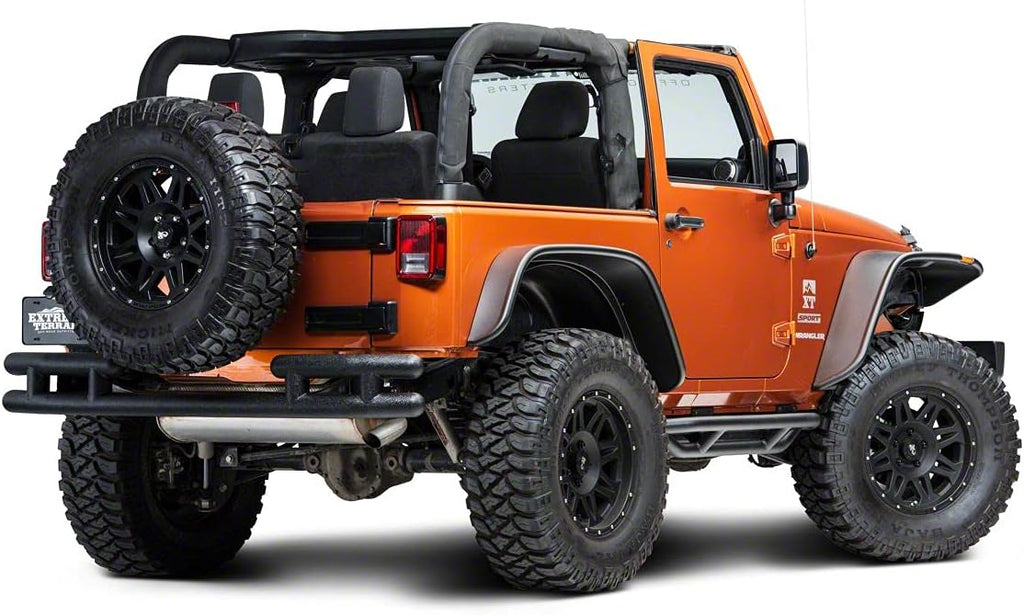 Textured Black Rear Tubular Bumper V521