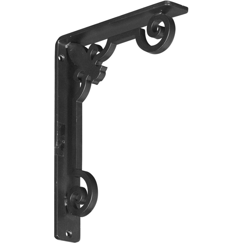 Wrought Iron Bracket Antiqued Warm Silver C2178