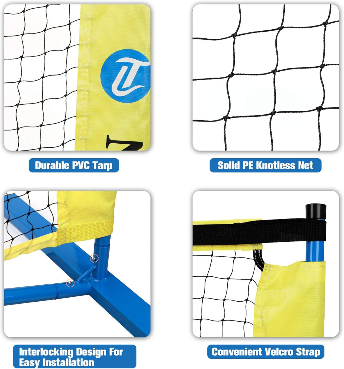 Portable Regulation Size Pickleball Net with Carrying Bag M873764