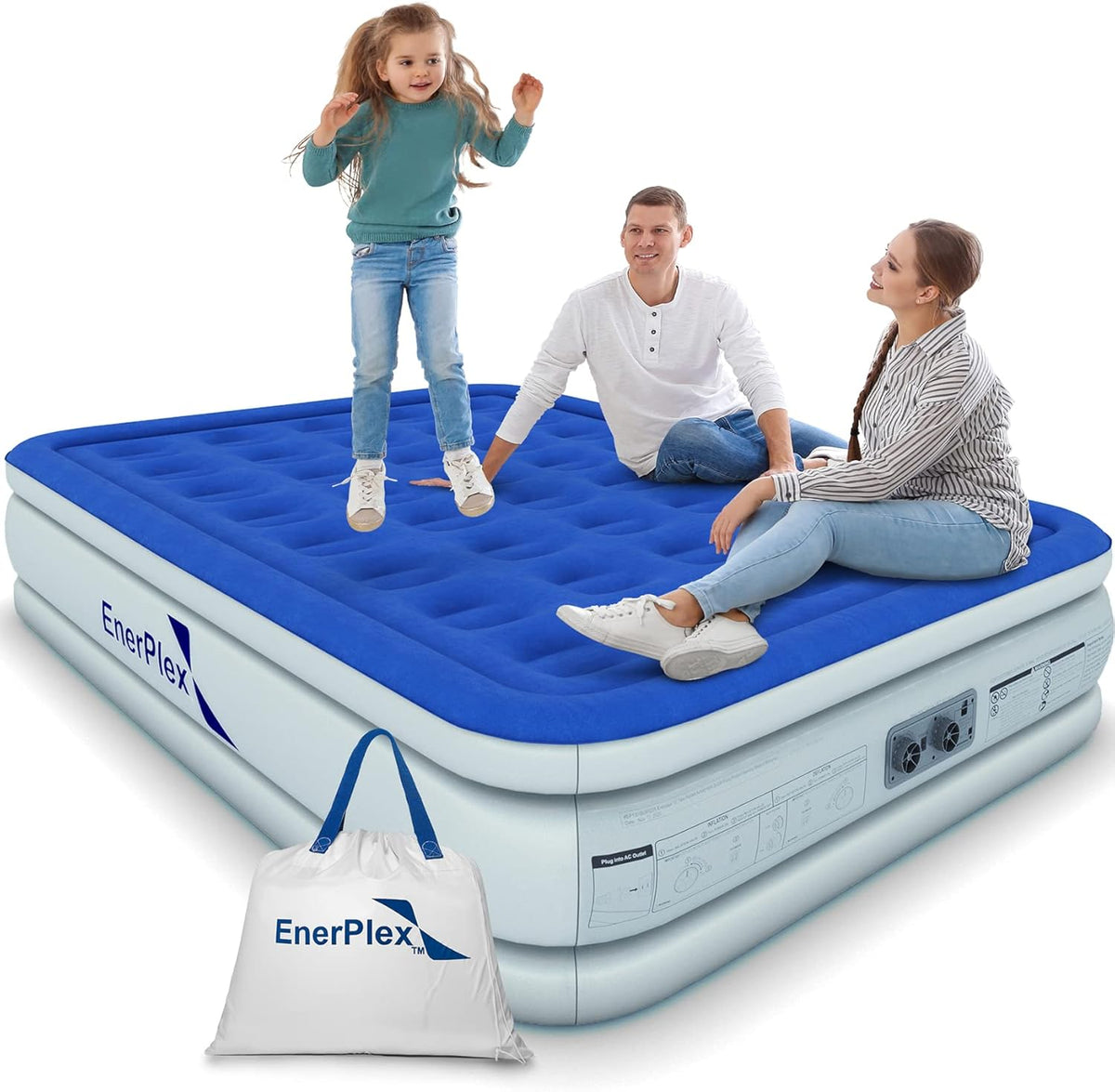 Twin Air Mattress with Built-in Dual Pump J2874