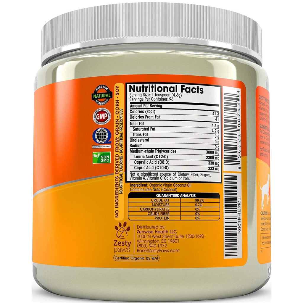 Organic Coconut Oil for Dogs C57447