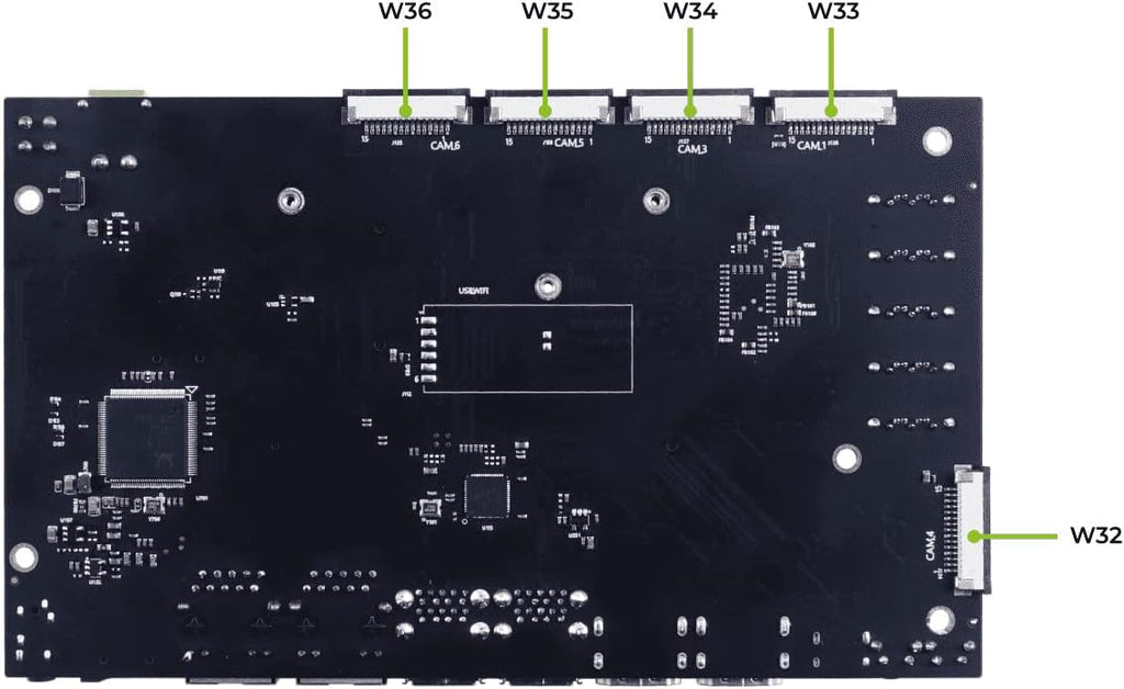 Carrier Board with 6 CSI Camera, 2 HDMI, 5 SATA, M.2 Key E X158