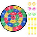 Safety Dart Board Toys Sticky Ball Shooting Toy Party Game Supplies (30cm, 6pcs Sticky Ball and 6pcs Darts) R413