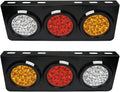 LED Truck Trailer Tail Lights with Iron Bracket Base, 48-LED, 2 PCS X583