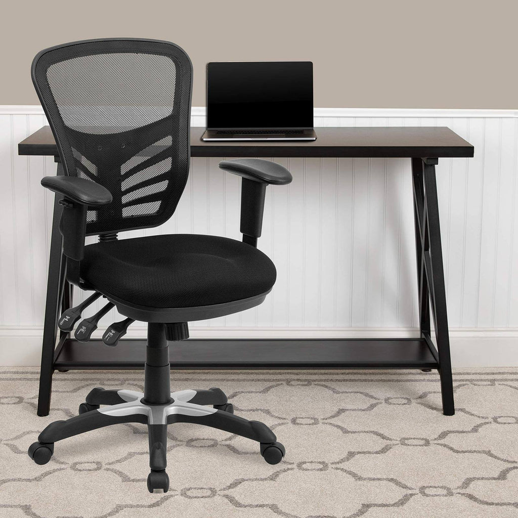 Black Mid-Back Mesh Office Chair A614939
