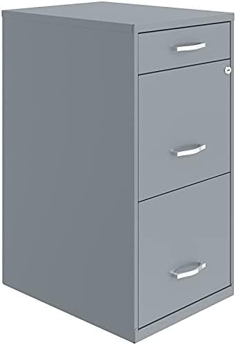 3 Drawer Metal File Cabinet Black I9087