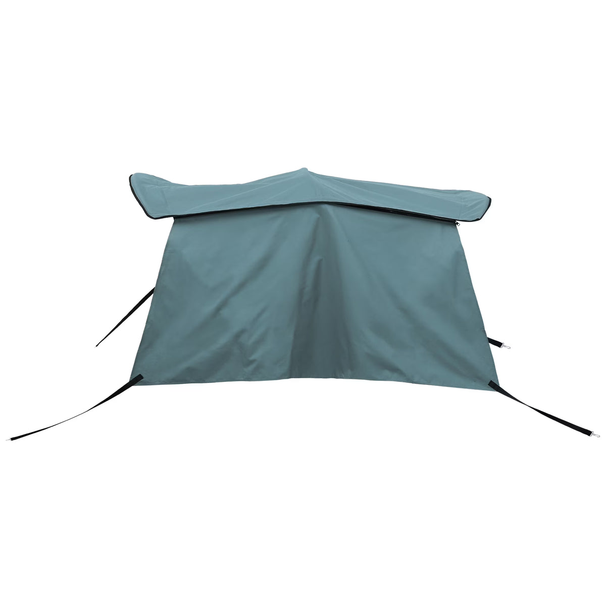 600D 3 Bow Bimini Top Canvas Cover with Detachable Side Blocks Storage Boot Gray U7447