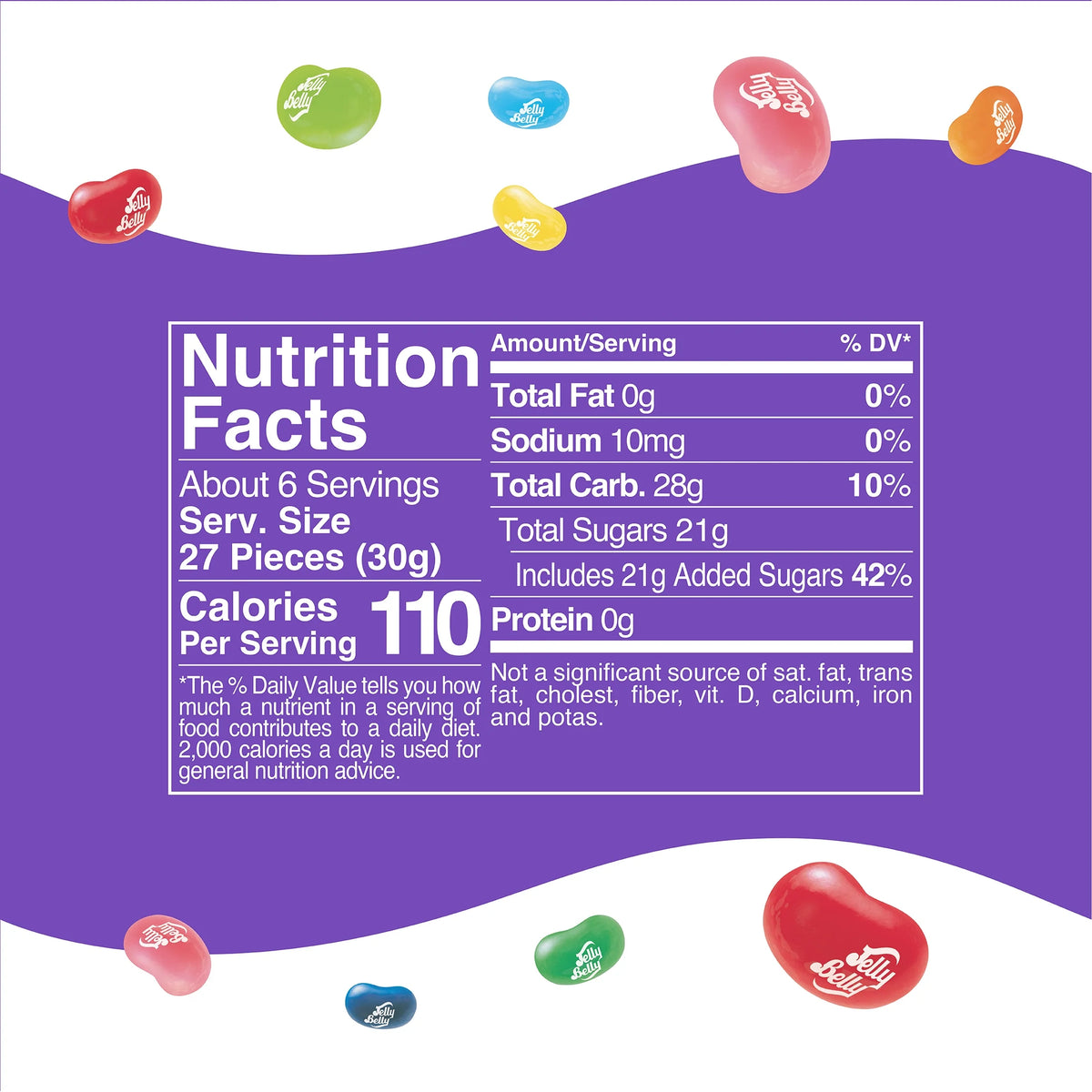 6.75 Ounce 20 Flavors Jelly Bean Candy O784