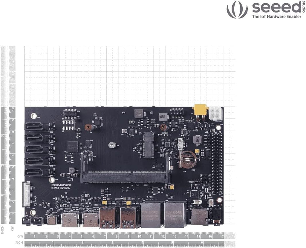 Carrier Board with 6 CSI Camera, 2 HDMI, 5 SATA, M.2 Key E X158