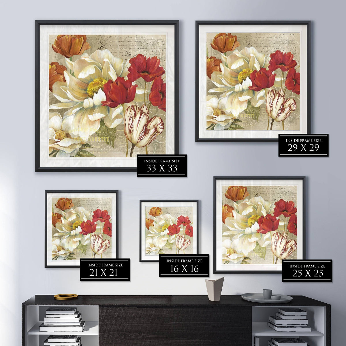 Framed Giclee Print 38x38 R215