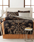 Gold Reversible 8-Piece Full Bedding Set Z96171