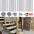 40Set 1/8 Cable Railing Kit Hardware Heavy Duty Turnbuckle M5 Eye to Eye Stainless Steel Angle Adjustable T20404