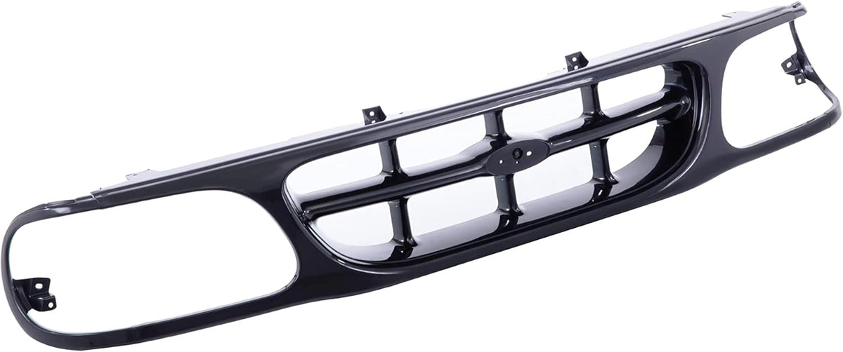 Front Black Shell Grille Assembly Grill And Insert With Emblem Provision For Ford Explorer 1995-2001 T608065