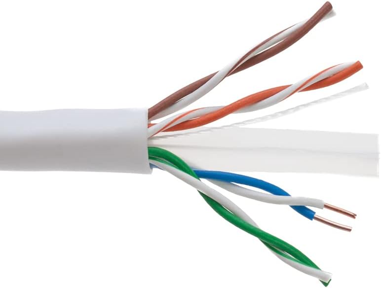 1000ft CAT6 Solid Ethernet LAN UTP 23AWG Network Wire Black J999