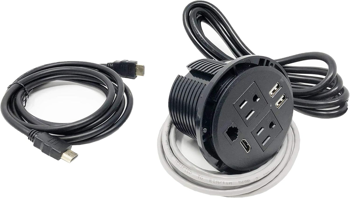 Silver Power Data Center with 2 USB Outlets L409517