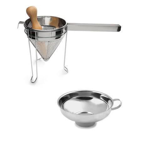 Stainless Steel Canning Bundle, Funnel and 3-Piece Chinois Set M653039