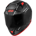 Helmet 50.6 Sport Deep Matt Black / Red - Size Xs A785535