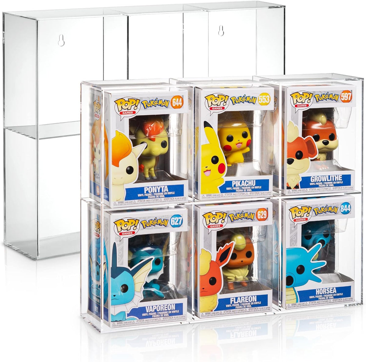 Acrylic Display Case Pack of 2 for Vinyl Collectible Toy Figures J5062