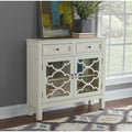 White Entryway Storage Console I13732