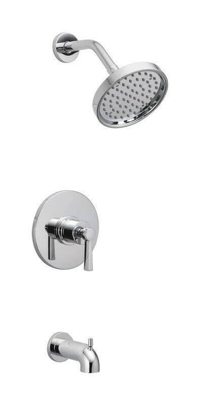 Chrome One Handle Tub and Shower Faucet U91690