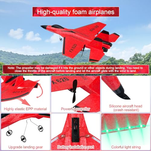 Yellow 2CH RC Airplane Ready to Fly E9625